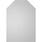 Ekena Millwork Octagonal Top Surface Mount PVC Gable Vent w/ 2"W x 1-1/2"P Brickmould Frame, 28"W x 40"H GVPOT28X4002SN - alternate 3